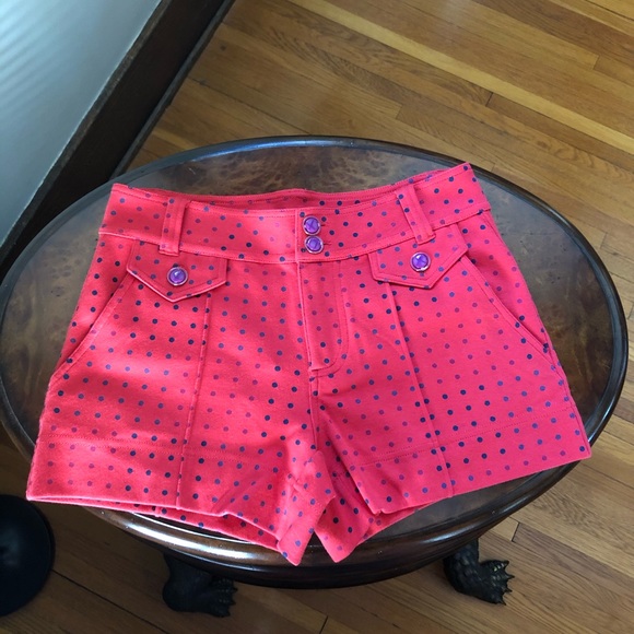 Marc by Marc Jacobs Polka Dot Cotton Shorts 2 - Picture 1 of 4